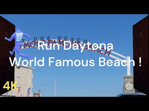 Daytona Beach five mile run   #Virtual run #virtual running videos #treadmill workout scenery 😎🏃