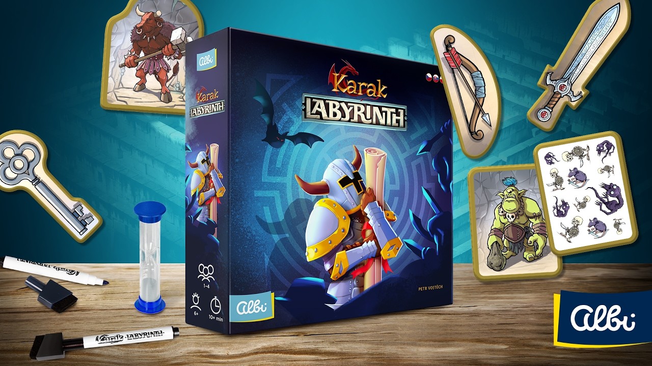 Karak: Labyrinth - A closer look on fast-paced flip & write set in the world of Karak