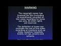CIC Video Warning Screen 1994 1997 UK Closing Variant