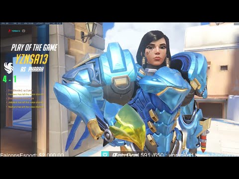 Top 500 PHARAH GAMEPLAY - YZNSA! POTG! OVERWATCH SEASON 27 TOP 500