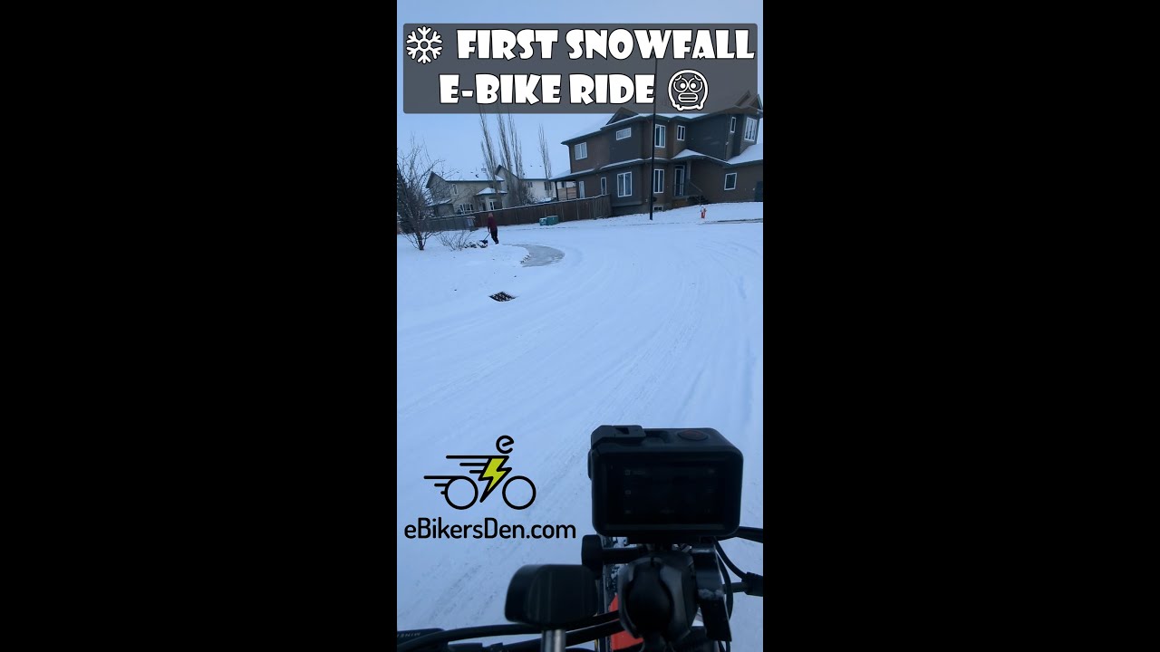 ❄️ First Snowfall Ride of the Year on a Fat Tire Electric Bike 🚲