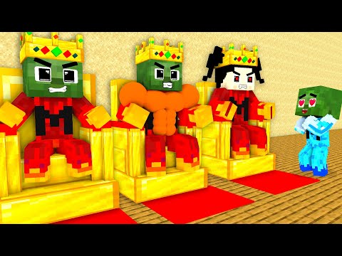GA Animations - Monster School : Fire Family Baby Zombie x Squid Game Doll - Minecraft Animation