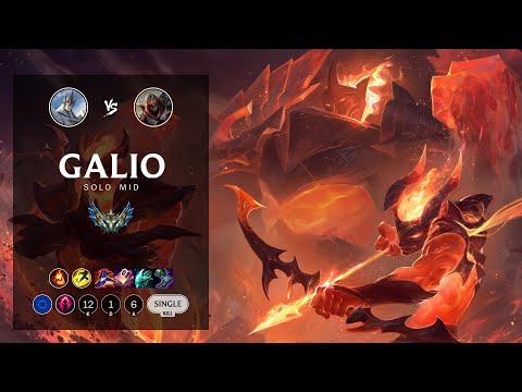 Galio Mid vs Zed - EUW Challenger Patch 12.14