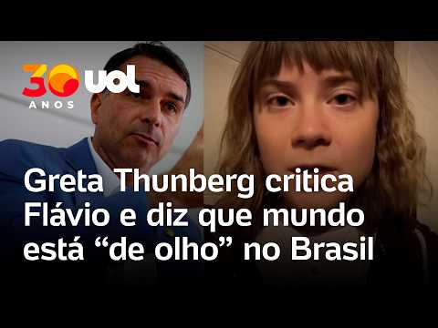 Eleições: Greta Thunberg critica Flávio Bolsonaro e diz que o mundo está ‘de olho’ no Brasil