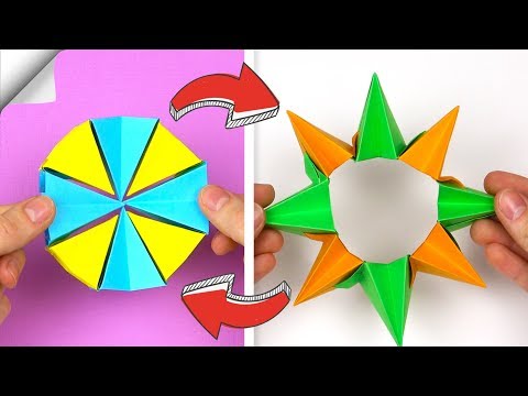 DIY crafts easy Paper toy antistress transformer