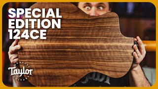 Video thumbnail for Limited Edition: Taylor 124ce Special Edition Walnut Grand Auditorium (2023 Fall Limited) by Tarpley Music