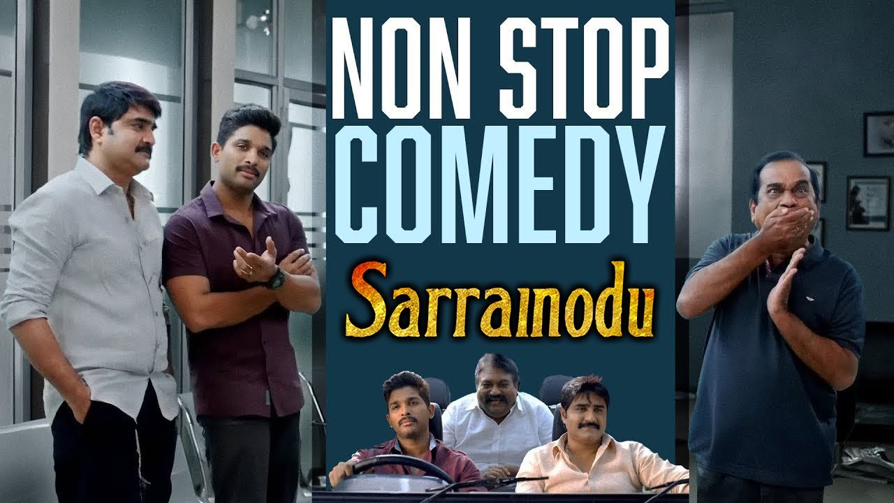 Sarrainodu Hindi Non Stop Comedy Scene 😅😍 | Allu Arjun | Rakul Preet | Brahmanandam