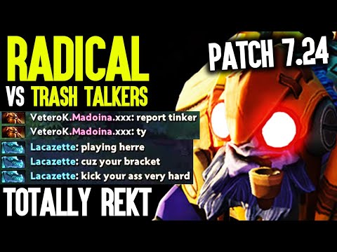 Radical Tinker Totally Destroyed Them And This Happens - First Tinker Game Patch 7.24 Dota 2