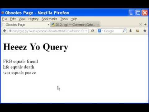 Python Cgi Query How To