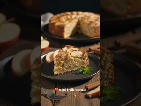 Brzi posni kolač iz air fryer-a sa jabukama 🍎🌬️