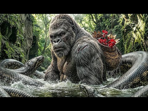 Kong Faces Hundreds of Giant Titanoboas to Save Godzilla.