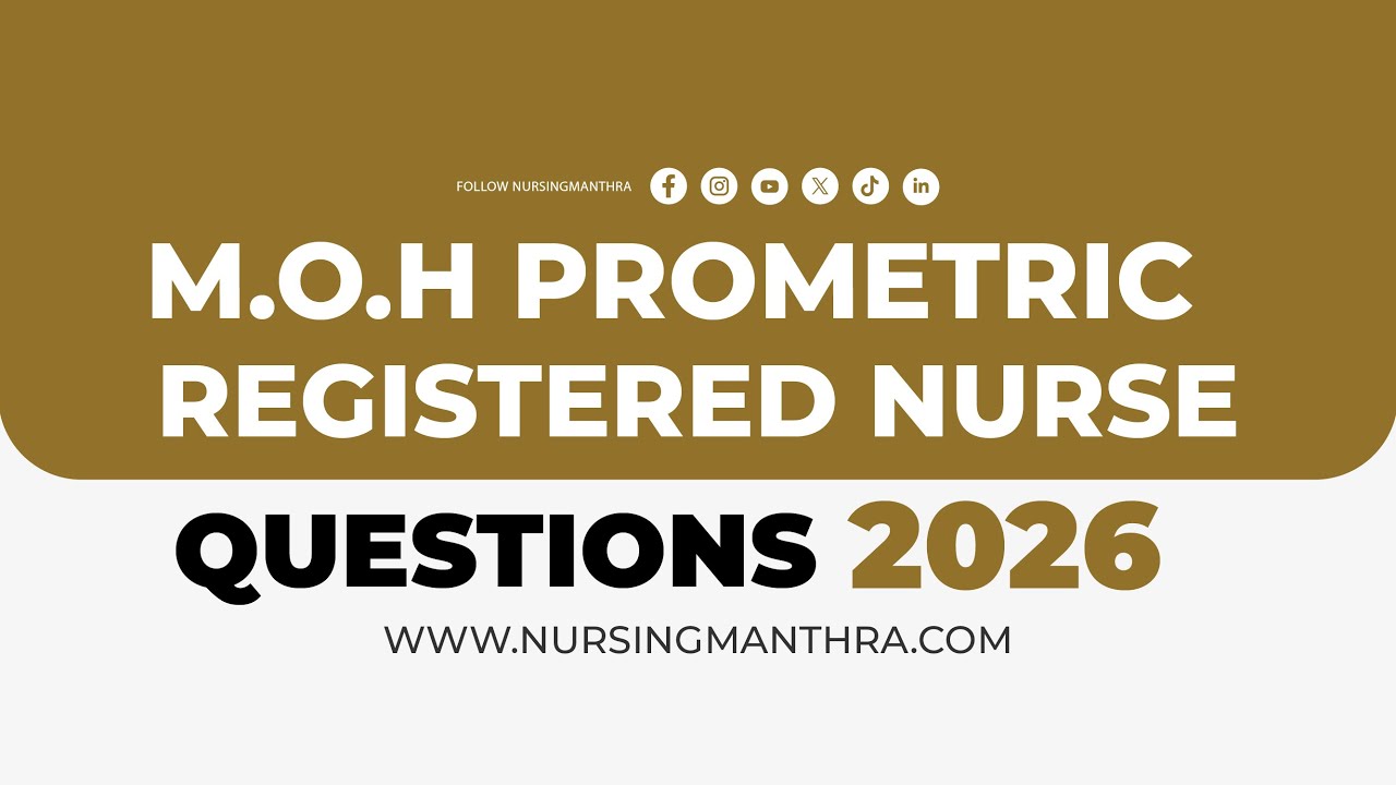 MOH Prometric Exam Questions for Registered Nurse (RN) | Latest MCQs + Tips (2026)