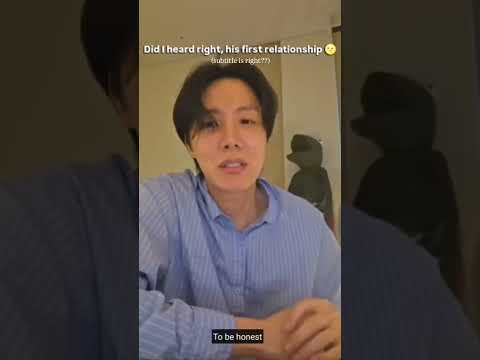 jhope teeling us his first relationship 🥹🤧 #bts #jhop #btsarmy