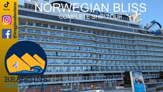 Norwegian Bliss: Activities, Bars, Dining, and a Balcony Room! FULL SHIP TOUR!