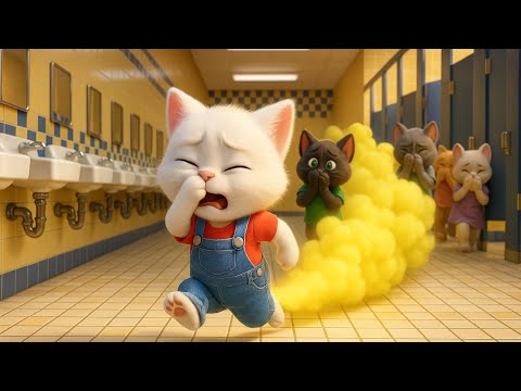 🍌😺 Kitten Shares Poisoned Bananas — Whole Class Gets Diarrhea! 💥🚽 #ai #story #cat #aicat