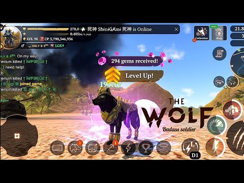 the wolf - one step closer to level 99 🥳❗