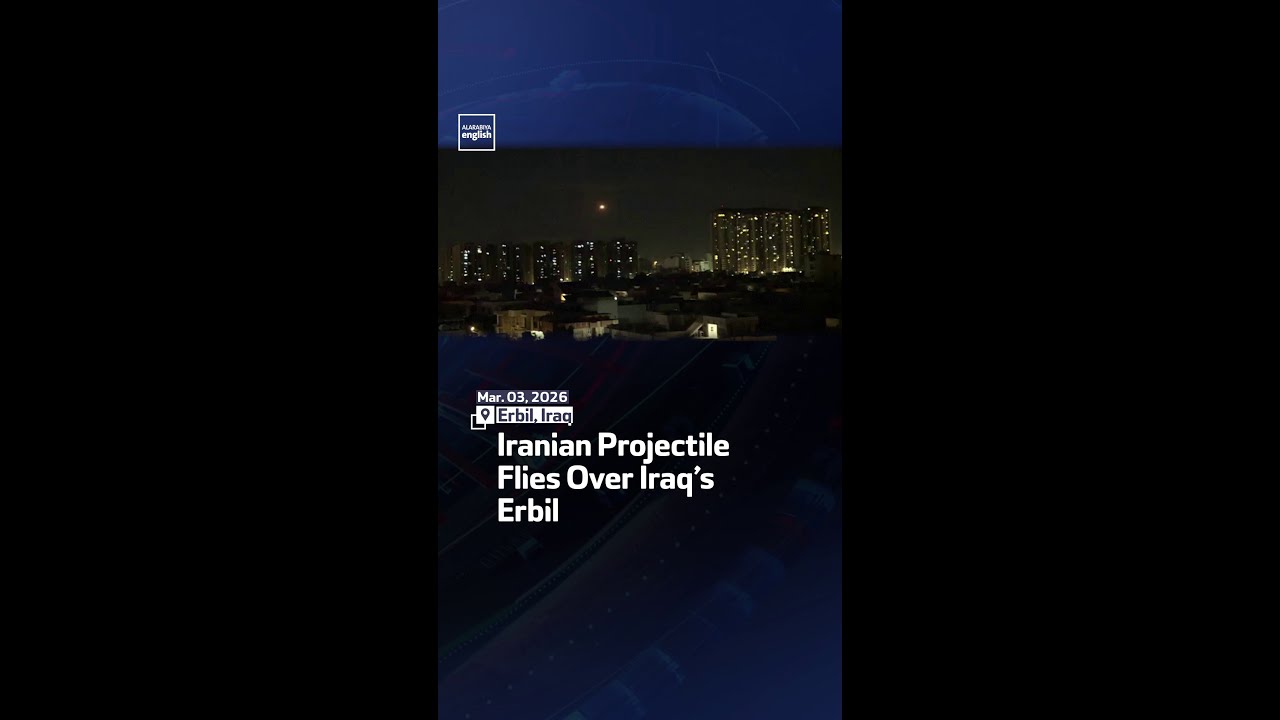 Video | Iranian Projectile Flies Over Iraq’s Erbil