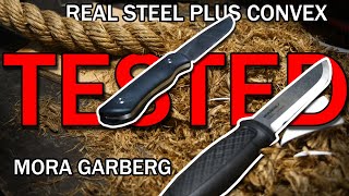 Mora Garberg vs Real Steel Bushcraft Plus Convex. 14C28N Tested.
