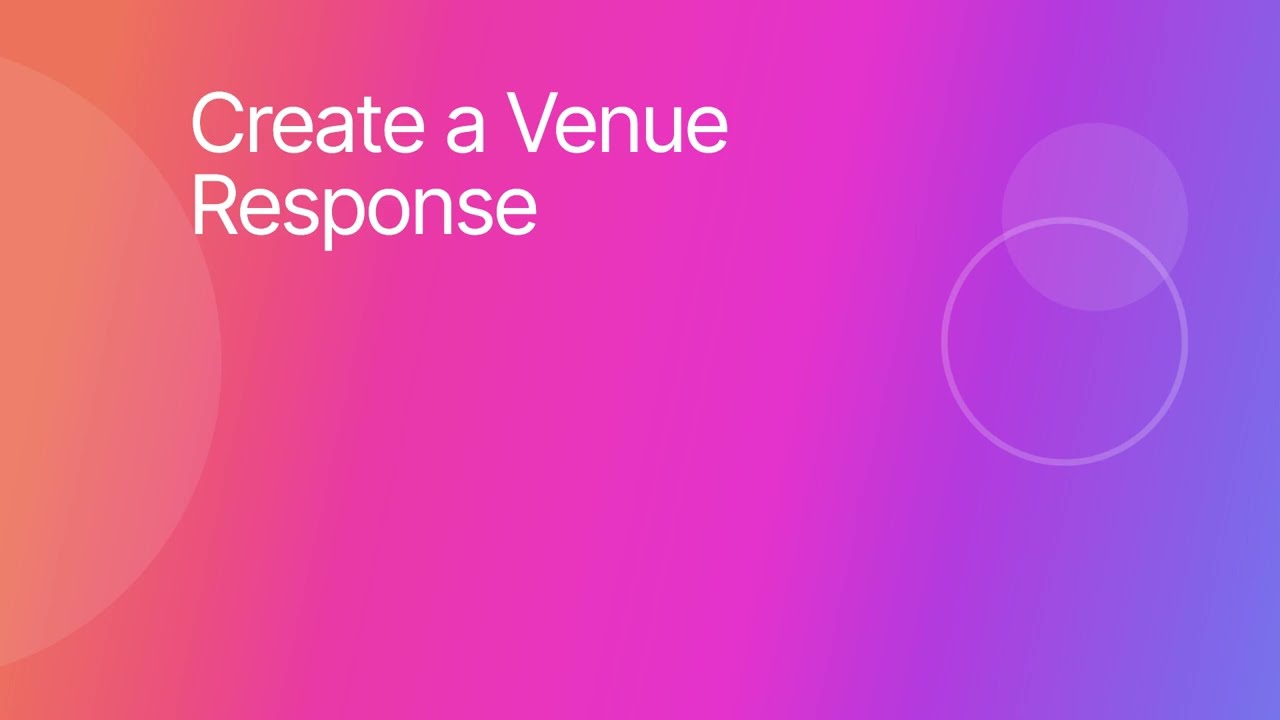 Create and Customize Venue Responses Efficiently in Blazordata