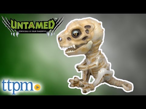 GLOOM WowWee Fingerlings Glow in the Dark Bonehead Skeleton Raptor Dinosaur 
