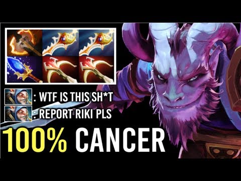 NEW CRAZY 2x Divine Rapier Riki Counter Pro Meepo Epic Cleave Damage Build Endless Smoke 7.22 Dota 2