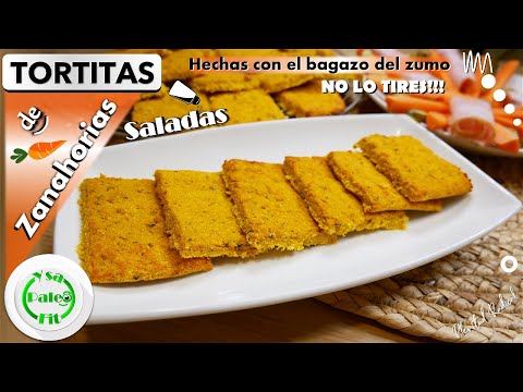 NO TIRES EL BAGAZO DEL ZUMO DE ZANAHORIAS 🥕🥕🥕 Cómo hacer Tortitas saladas hechas con el bagazo? 🥕🥕🥕