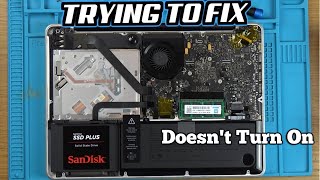 Faulty Apple MacBook Pro A1278 - Charges But Doesn't Power On - Trying to FIX