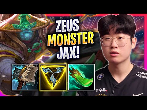 ZEUS IS A MONSTER WITH JAX! - T1 Zeus Plays Jax TOP vs Jayce! | Season 2023