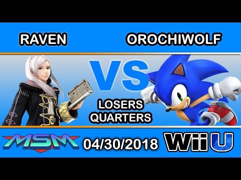MSM 144 - Raven (Robin) Vs. orochiwolf (Sonic) Losers Quarters - Smash 4