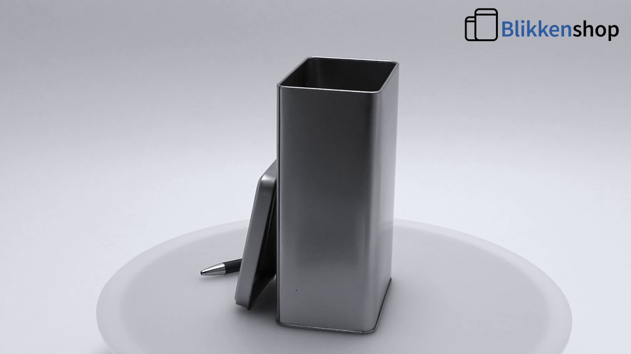 Rechthoekig blik voor koffiebonen - 500 gr. - 110x73x178 mm