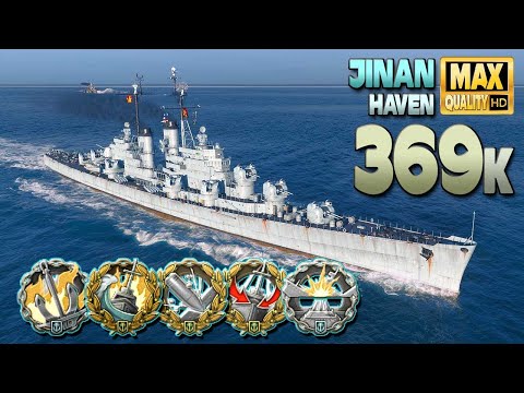 Cruiser Jinan: Last hope on map Haven - World of Warships