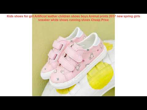 Kids shoes for girl Artificial leather children shoes boys Animal prin Video