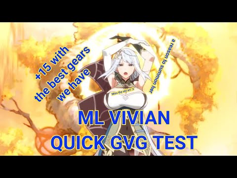 Epic Seven - ML Vivian (Sage Vivian) GvG Quick Test - Let's See Her in Action Before You Pull