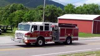 preview picture of video 'Buchanan, VA - Medic 753 and Engine 3 Responding 6/22/14'
