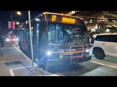 Translink 2018 NovaLFS HEV 18336 on 17 Downtown