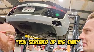 My "Bargain" Audi R8 Was Dumped At Auction Because Of A Major $8000 Problem (And Multiple Leaks)