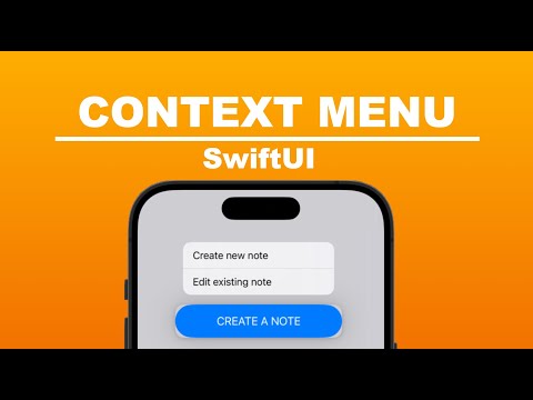 How To Use Context Menus In Xcode 15 (SwiftUI) thumbnail