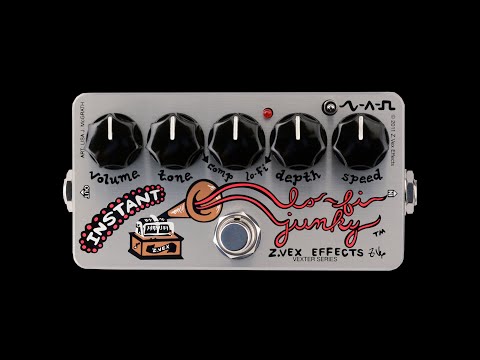 Zvex Vexter Series Instant Lo-Fi Junky Chorus/Vibrato 2010s - Silver with Graphic image 7