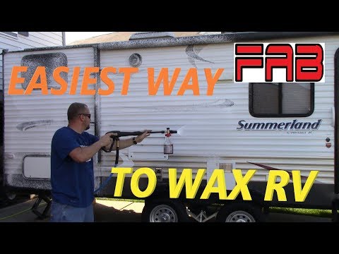 The Easiest/Fastest Way To Wax RV or Travel Trailer! Let Me Show You How!