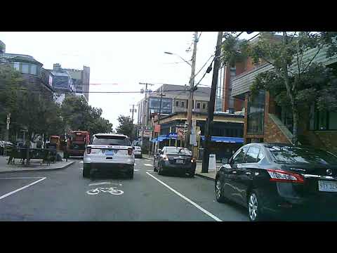Driving in Providence, Rhode Island - Thayer Street