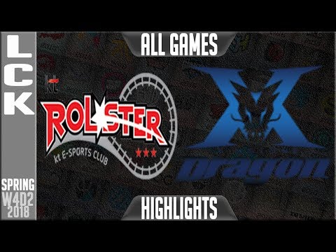 KT vs KZ Highlights ALL GAMES | LCK Week 4 Spring 2018 W4D2 | KT Rolster vs King Zone DragonX
