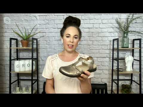 Earth Origins Leather T-Strap Closed -Toe Sandals - Sierra on QVC