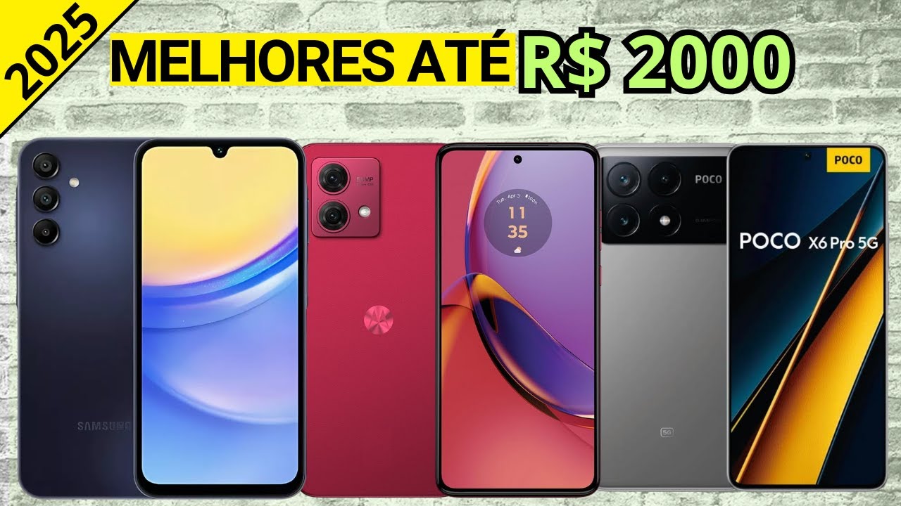 Os 4 Melhores Celular Até R$ 2000 Reais Em 2025!