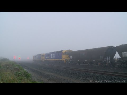 7732V Pacific National Grain Train In Fog (24/6/2020) - PoathTV Australian Railways