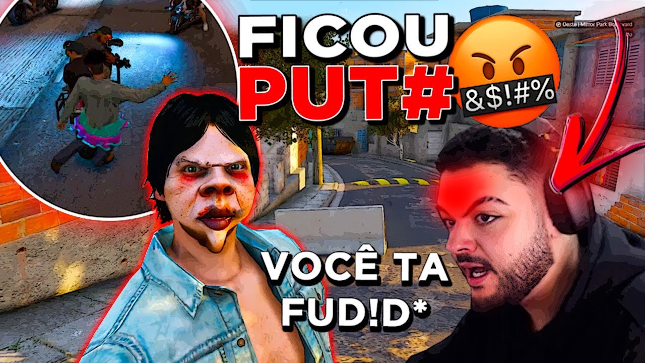 IRRITEI UM JOGADOR AO VIVO no GTA RP 😂 (Paulinho o LOKO)