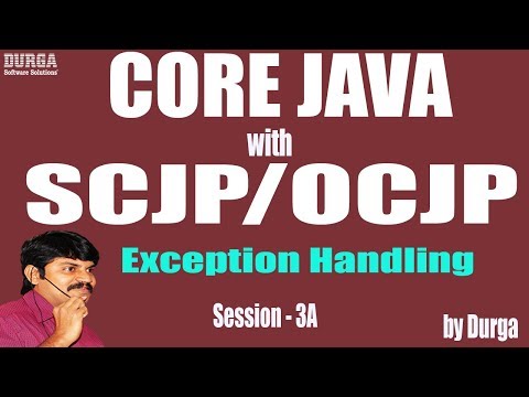 Core Java with OCJP/SCJP: Exception Handling Part-3A || Checked vs Unchecked Exceptions