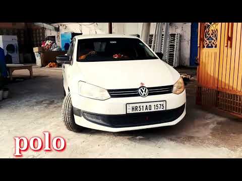polo / Volkswagen Car / white volkswagen polo car #polo #volkswagen #car_park #india