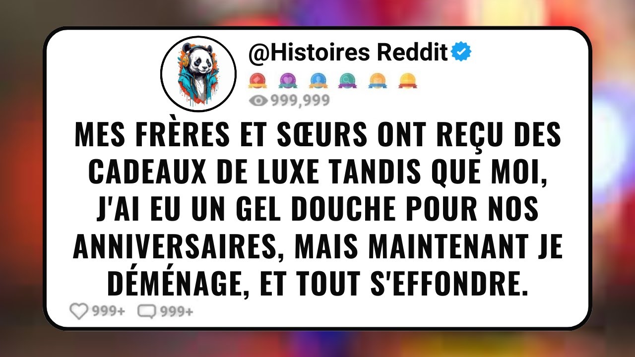 Mes Frères Et Sœurs Ont Reçu Des Cadeaux De Luxe Tandis Que Moi, J'ai Eu Un Gel Douche Pour Nos...