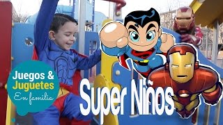 Superhéroes niños: retos y aventuras divertidas