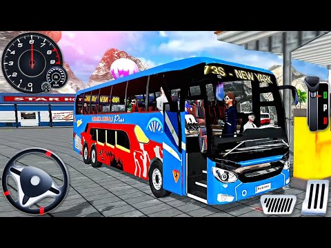 Real Hill Bus Driving Simulator 2025 🚍 | Offroad Mountain Bus Gameplay | Android